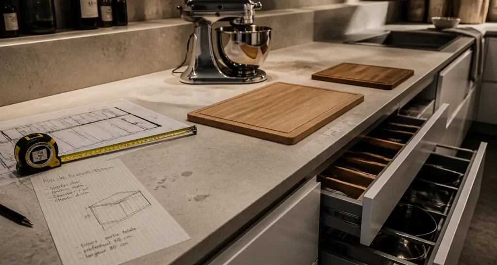 Plan de travail 80 cm de profondeur : 3 avantages majeurs pour optimiser votre cuisine