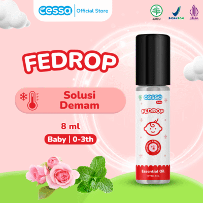 Cessa Baby Fedrop - Minyak Telon Penurun Panas dan Demam Bayi Essential Oil Penurun Demam Bayi