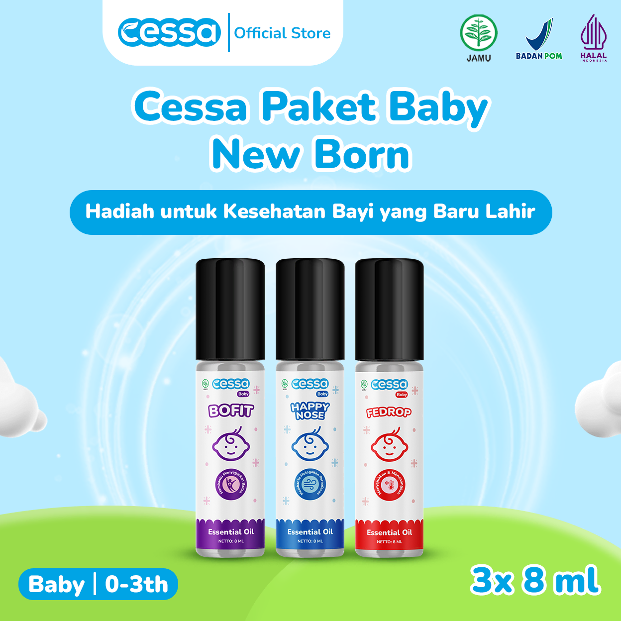 Cessa Baby Paket New Born 8 Ml - Gambar 2