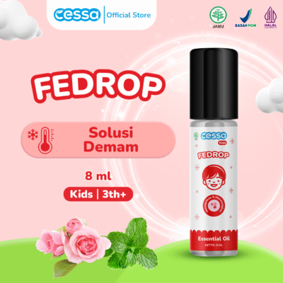 Cessa Kids Fedrop - Essential Oil Penurun Panas dan Demam Anak