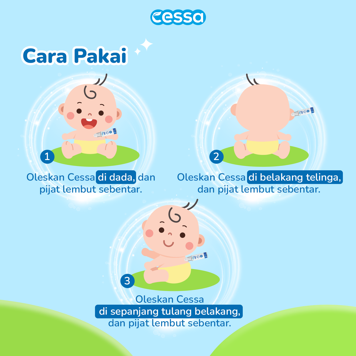 Buy 2 Get 3 - Cessa Baby Happy Nose 8 Ml + Cessa Baby Fedrop 8 Ml Free Cessa Nourishing Hair Lotion 100 Ml - Gambar 6