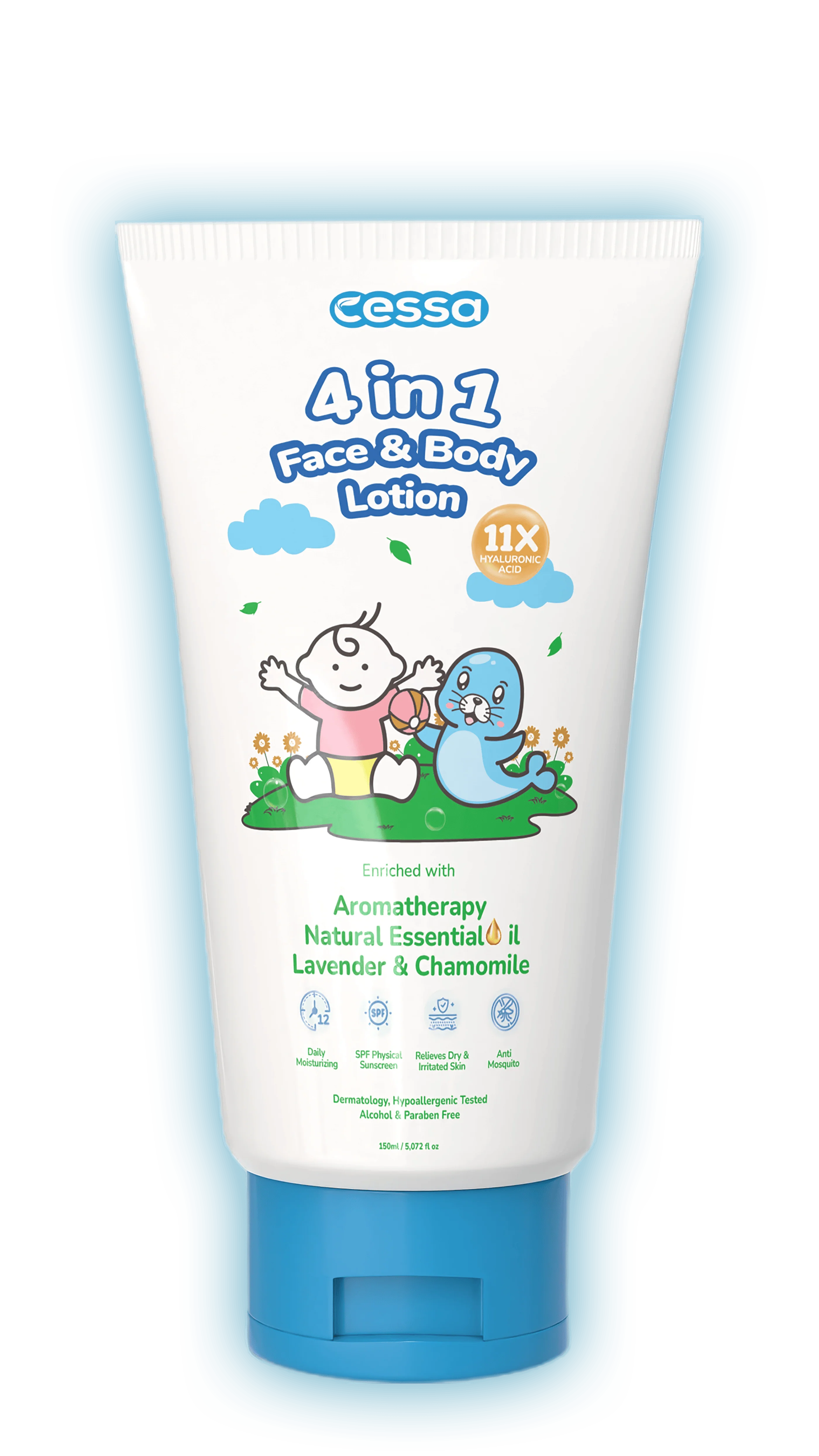 Cessa 4in1 Face & Body Lotion – Melembabkan & Menyehatkan Kulit Sih Kecil