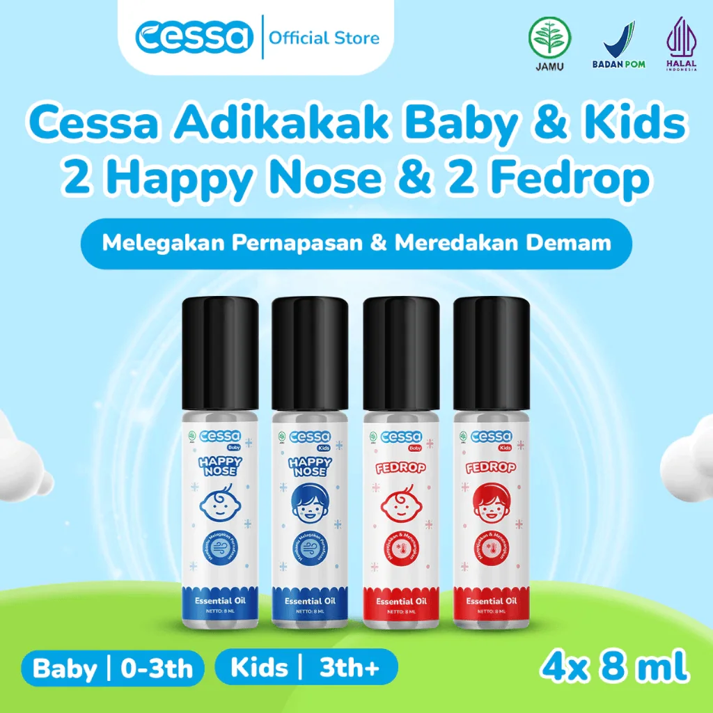 Cessa AdiKakak Baby & Kids 2 Happy Nose & 2 Fedrop