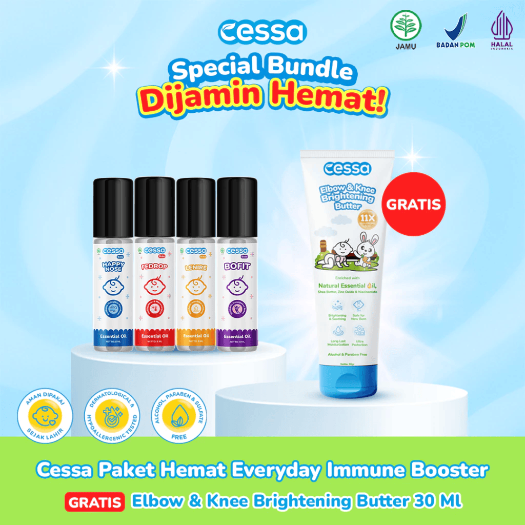 Cessa Paket Every Day Immune Booster Baby Free Elbow & Knee Brightening Butter 30gr