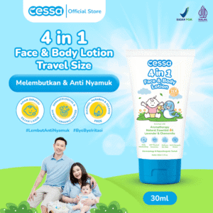 Cessa 4 in 1 Face & Body Lotion Travel Size 30 ml - Melembabkan & Menyehatkan Kulit Sih Kecil