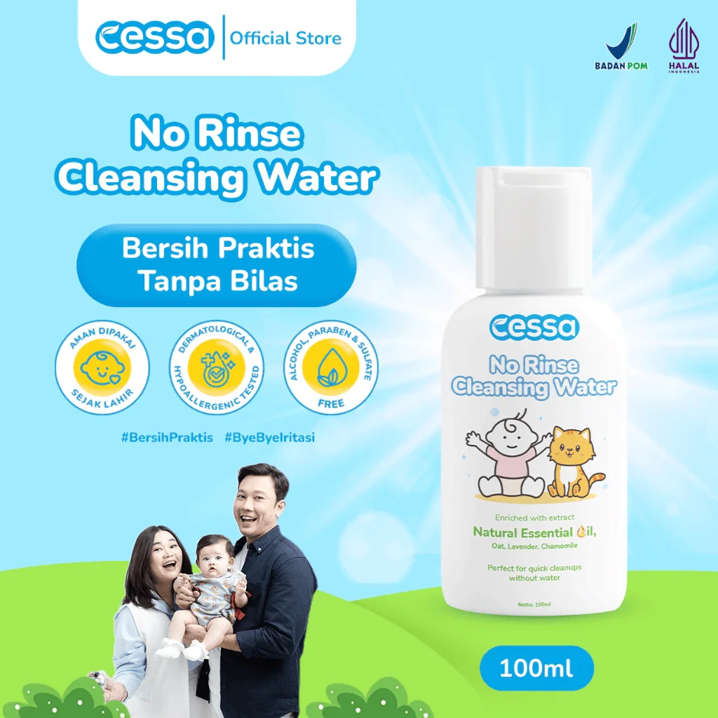 Cessa No Rinse Cleansing Water - Bersih Praktis