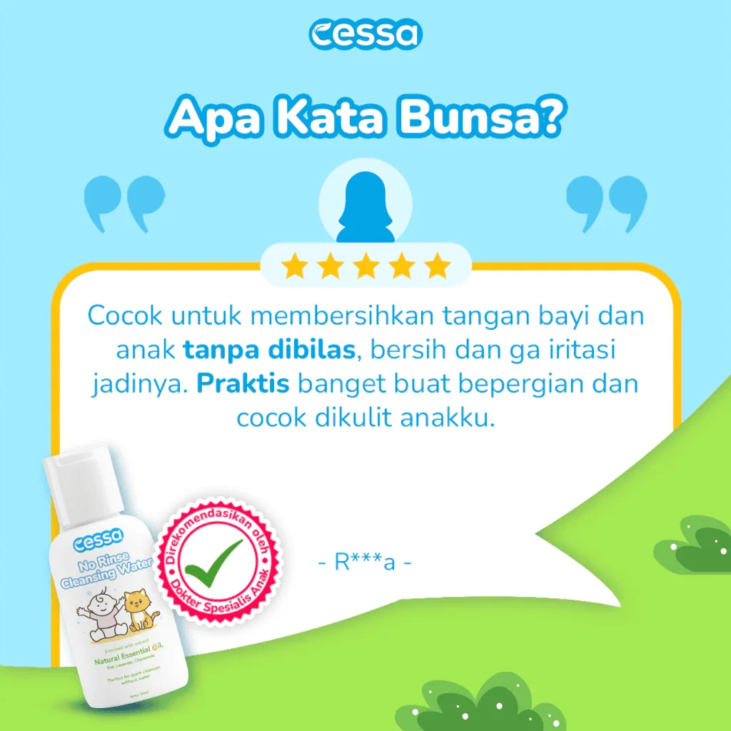 Cessa No Rinse Cleansing Water - Bersih Praktis - Gambar 5