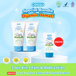 Cessa Beli 2 pcs 4 in 1 Face & Body Lotion FREE 1 pcs 4 in 1 Face & Body Lotion Travel Size 30ml