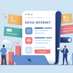 illustration devis site internet central moderne