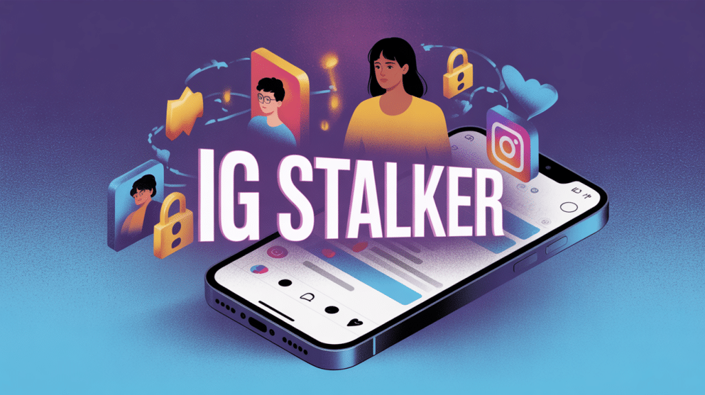 illustration ig stalker dangers Instagram