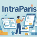 intraparis créer un compte illustration stylisée agents Ville de Paris
