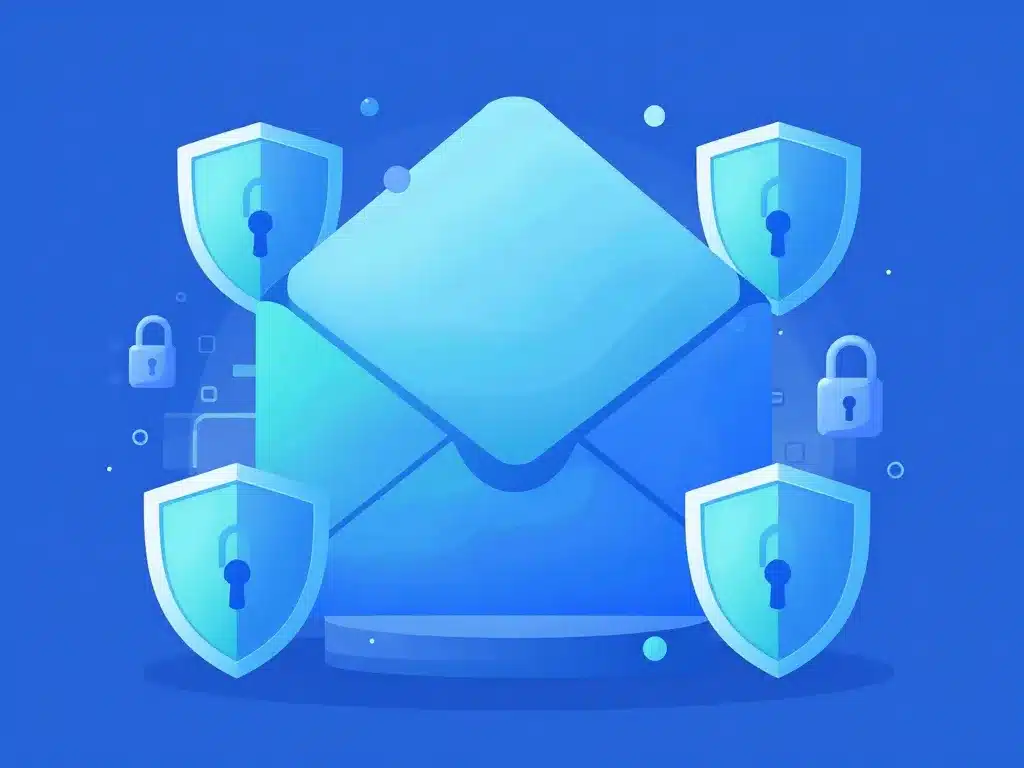 Métaphore sécurité Webmail Pytheas avec cadenas et barrières