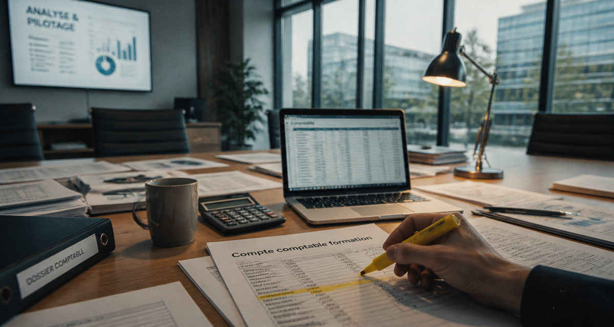 Compte comptable formation dossiers et tableau Excel
