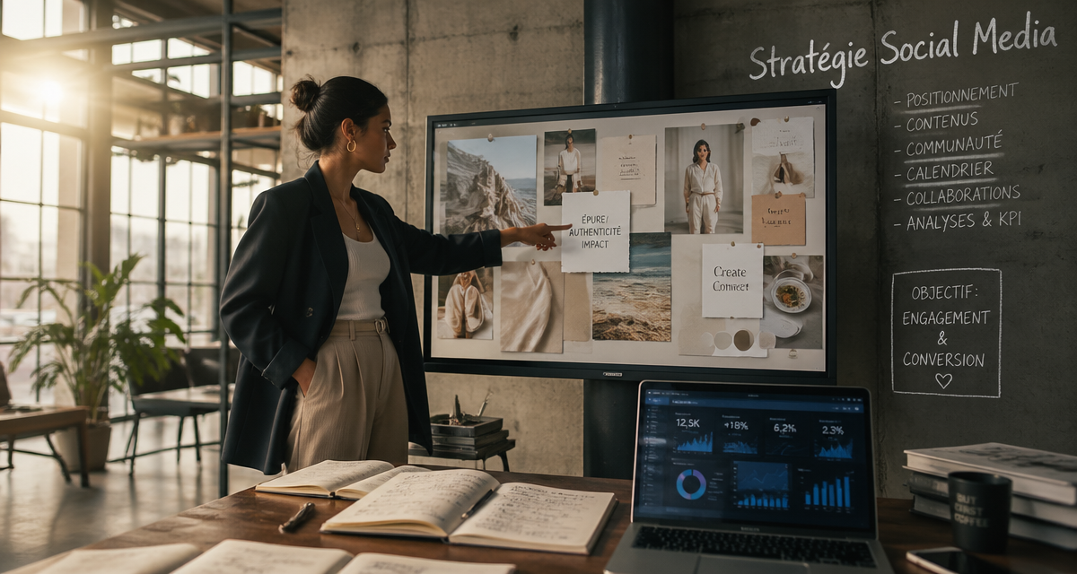 formation social media manager jeune femme stratégie réseaux sociaux