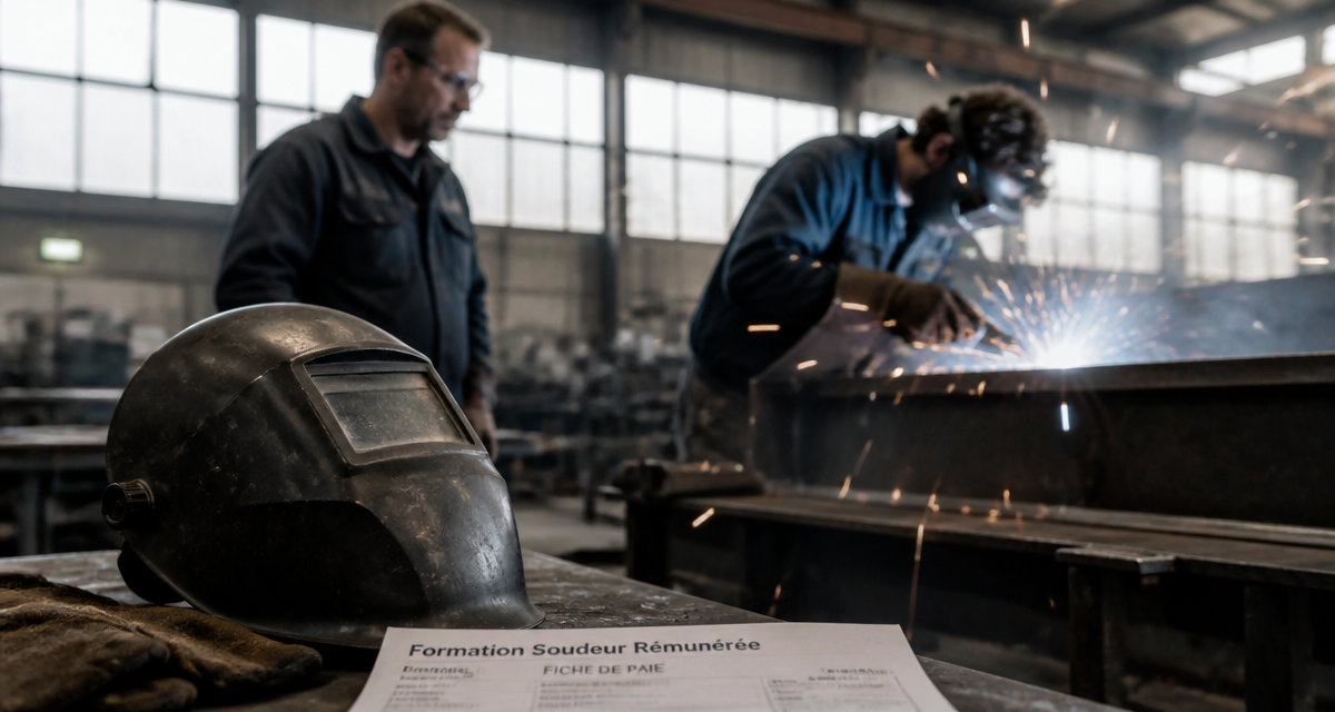 formation soudeur rémunérée jeune en atelier