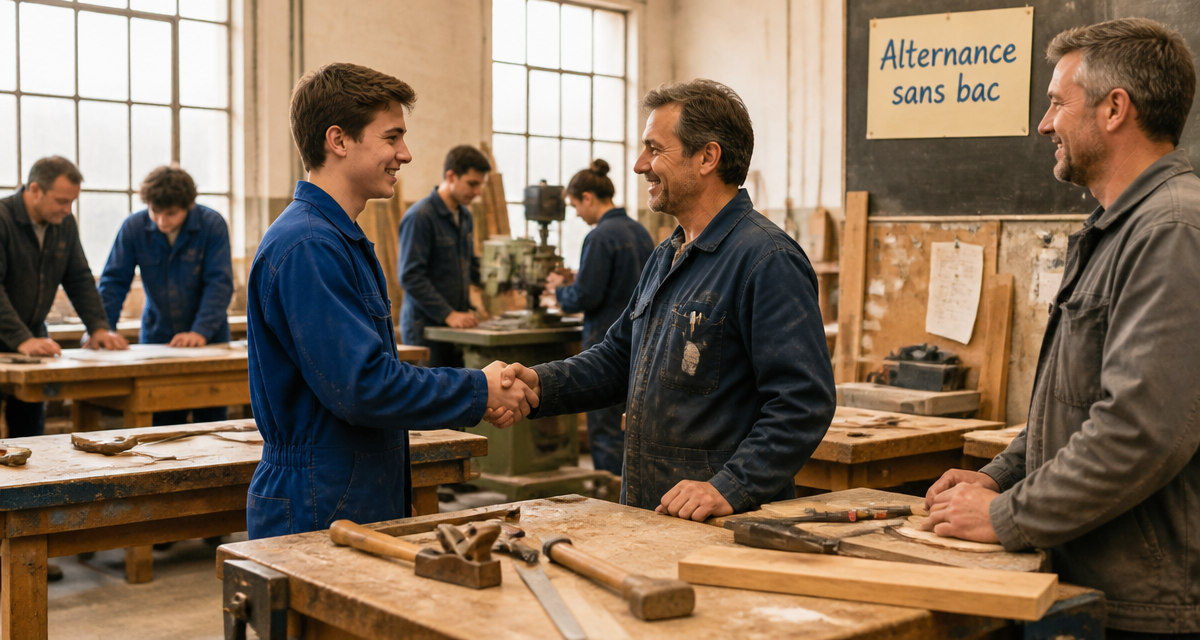 formation en alternance sans bac jeune apprenti et maître
