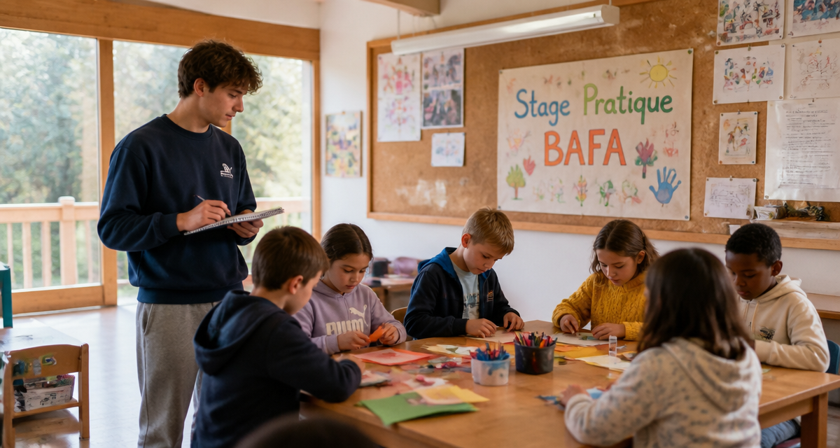 Stage pratique BAFA animateur observe enfants