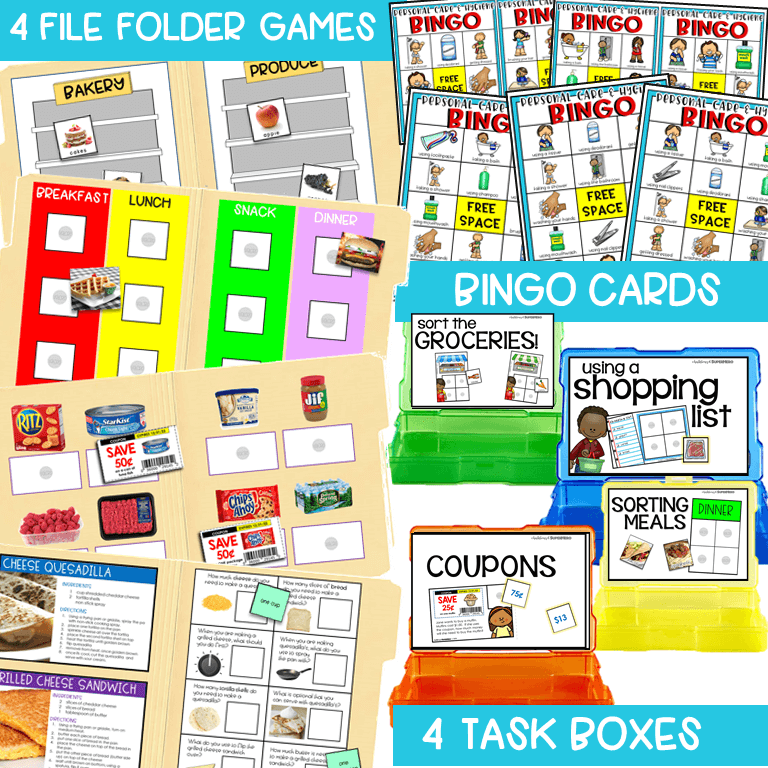 Functional Life Skills Curriculum {Meal Planning & Prep} Digital ...