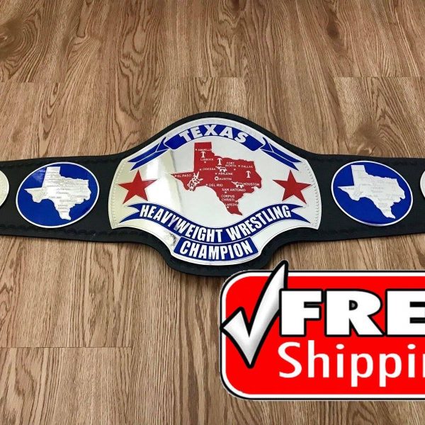 TEXAS HEAVYWEIGHT Brass Championship Belt