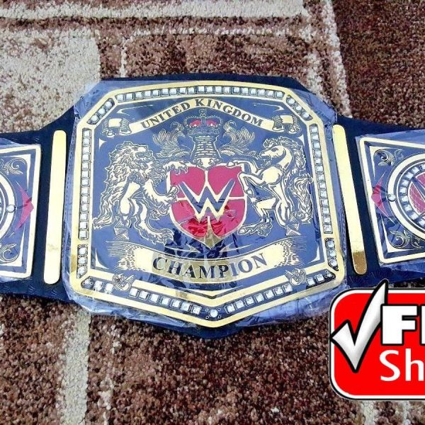 WWE UNITED KINGDOM Brass Championship Title Belt