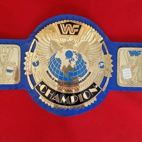WWF BLUE BIG EAGLE Brass Championship Title Belt