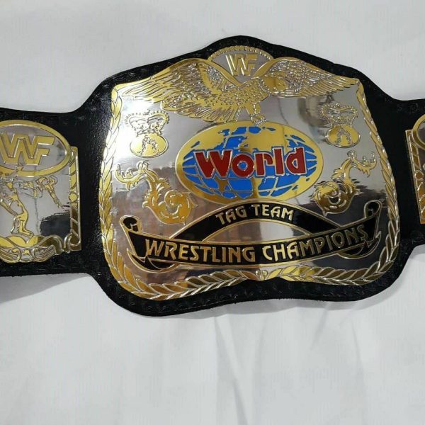 WWF WORLD TAG TEAM DUAL PLATED Brass Championship Belt