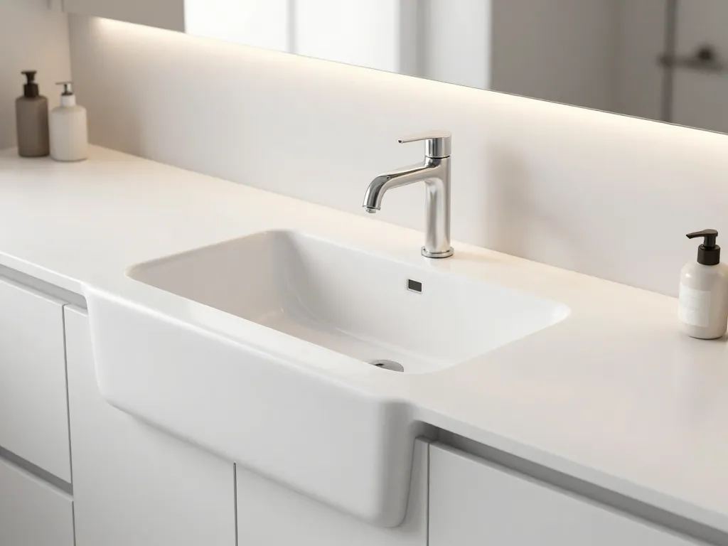Corian plan de travail seamless cuisine salle de bains
