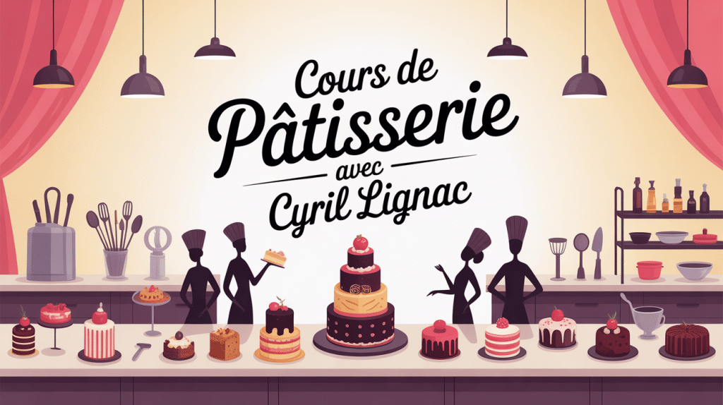 illustration principale raffinée cours de patisserie avec cyril lignac