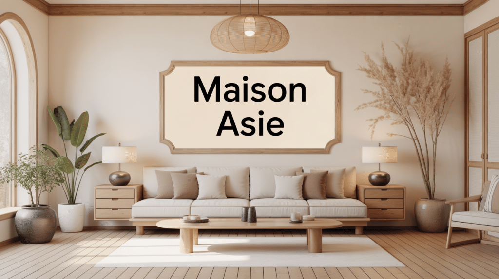 maison Asie intérieur élégant et zen