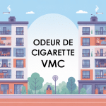 Illustration odeur cigarette voisin VMC dans immeuble