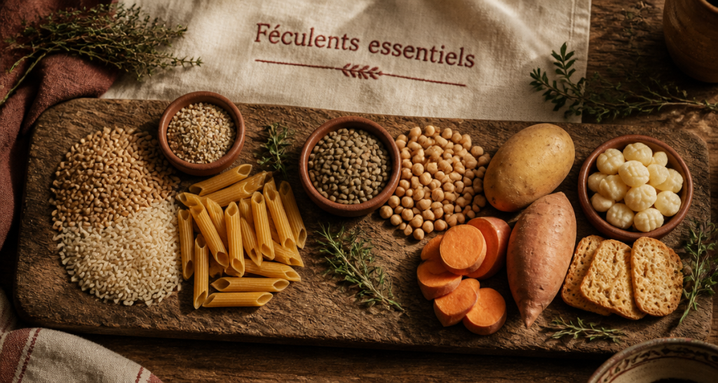 c est quoi les feculents groupes cereales legumes tubercules transformes