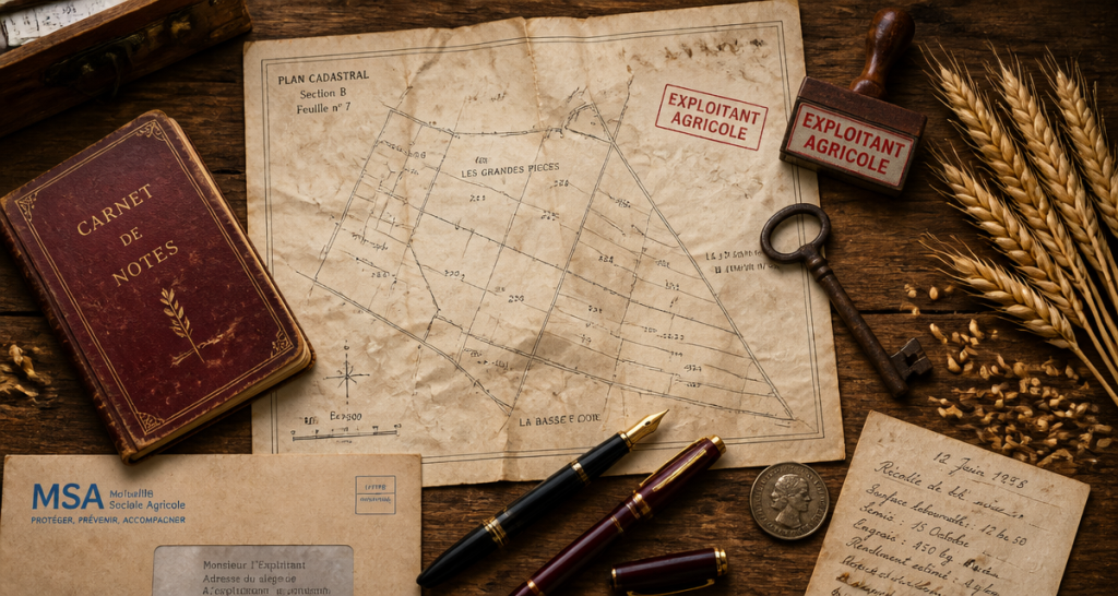 comment savoir qui exploite une parcelle agricole, bureau rural, plan cadastral
