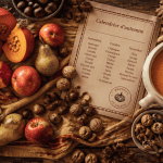 fruit et legume automne sur table avec soupe