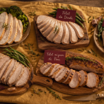 Liste viande blanche regime sur table rustique