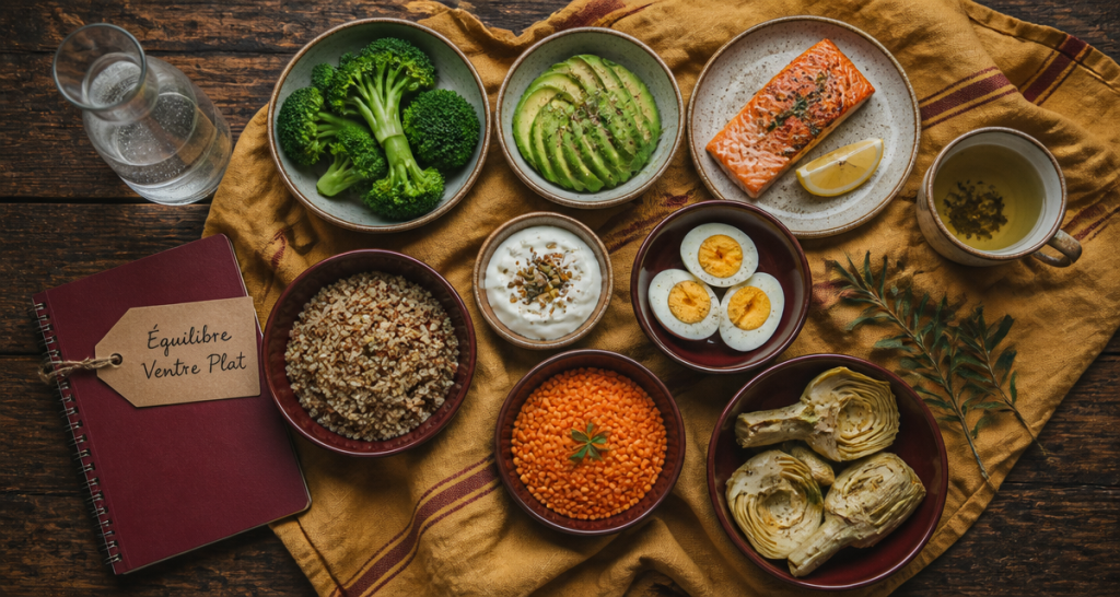 maigrir du ventre alimentation, table aliments ventre plat