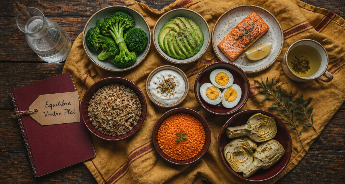 maigrir du ventre alimentation, table aliments ventre plat