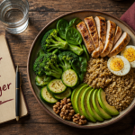Quoi manger en regime assiette équilibrée légumes et protéines