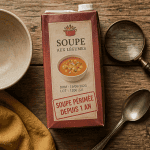 soupe perimee depuis 1 an sur table rustique