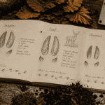 trace de sanglier carnet croquis mètre