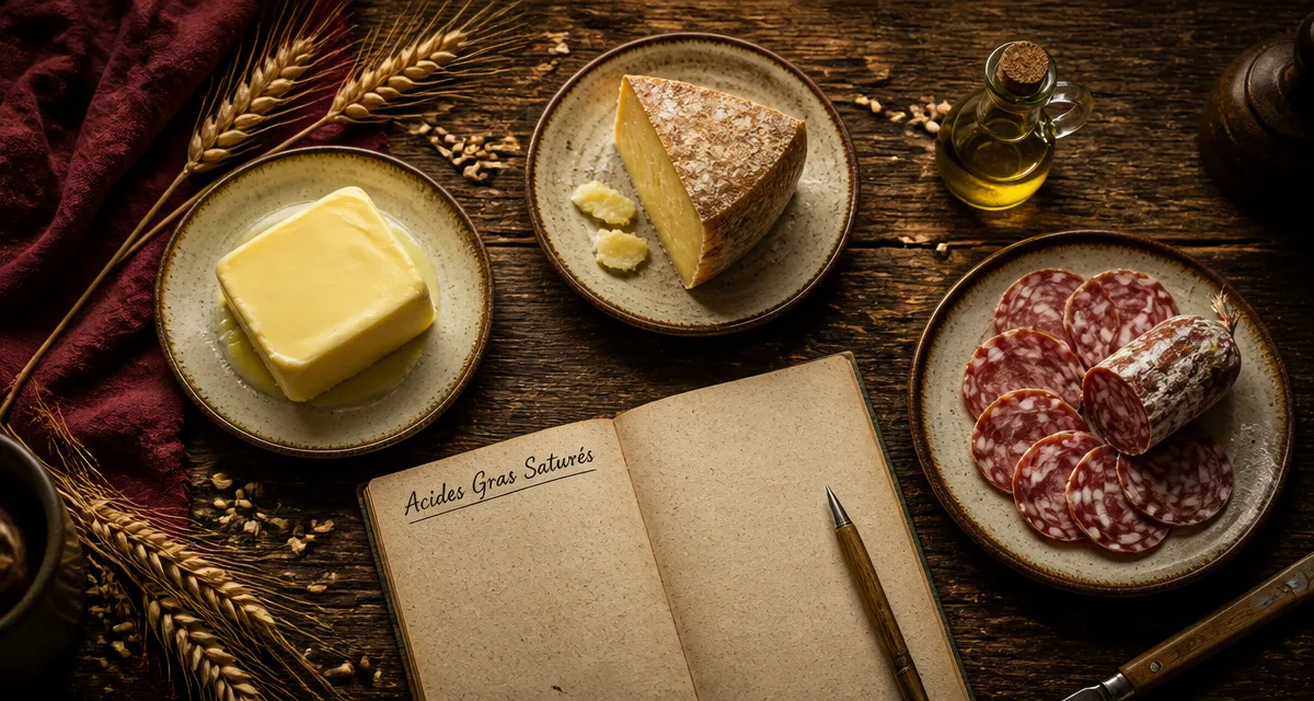 acide gras sature bon ou mauvais beurre fromage saucisson huile