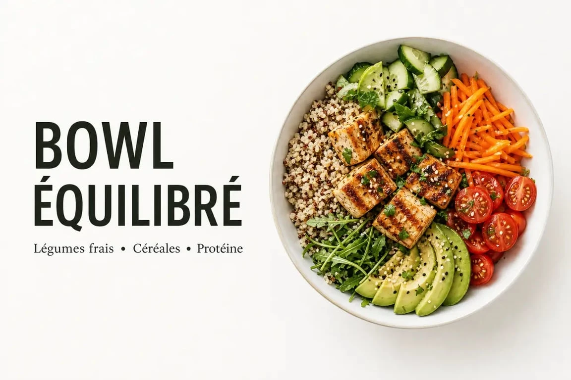 Menu semaine 1 personne : assiette équilibrée et appétissante pour un repas solo