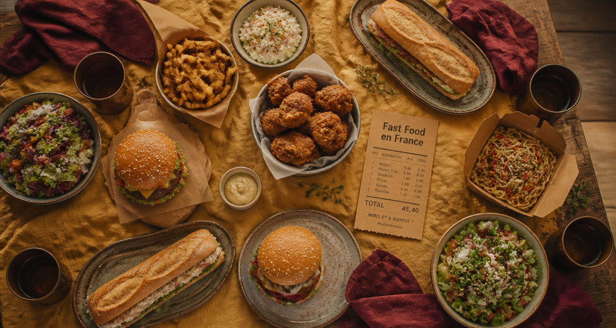 fast food connus en France burgers frites poulet