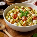 Salades de pates au poulet : salade de pâtes au poulet au pesto