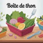 illustration boite de thon en cuisine