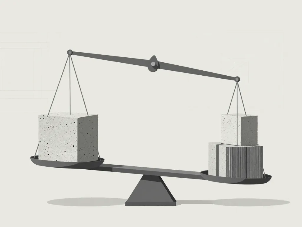 Facteurs variation masse volumique béton impact charges