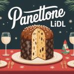 panettone Lidl avis sur une table de Noël conviviale