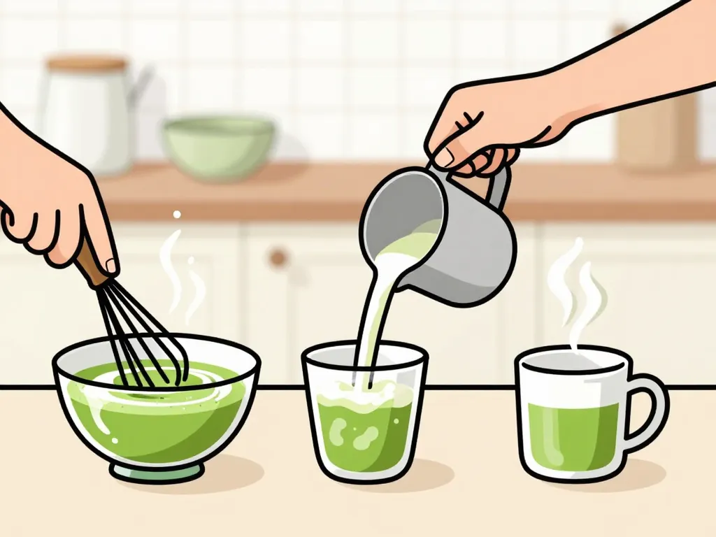 recette matcha latte maison étapes pas à pas