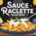 frites et sauce raclette pour frite avec ambiance festive