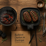 barbecue charbon ou electrique sur table avec accessoires