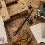 Fabriquer meuble palette outils sur établi